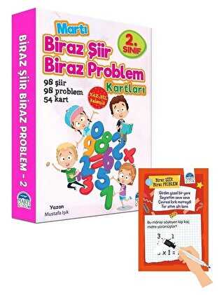2. S�n�f Biraz �iir Biraz Problem Kartlar� - Yaz Sil Kalemli