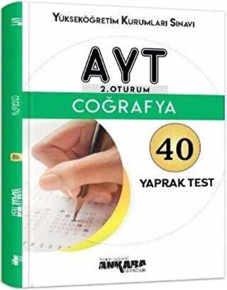 Ankara Yaynclk AYT Corafya 40 Yaprak Test