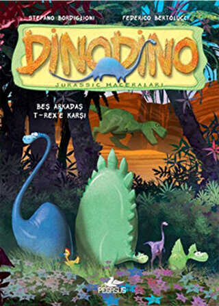 Be� Arkada� T-Rex`e Kar�� - Dinodino 1