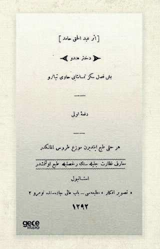 D�hter-i Hindu Osmanl�ca