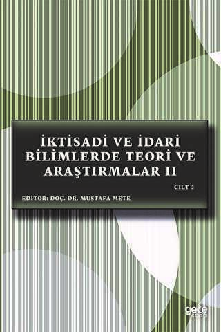 �ktisadi ve �dari Bilimlerde Teori ve Ara�t�rmalar 2 Cilt 3