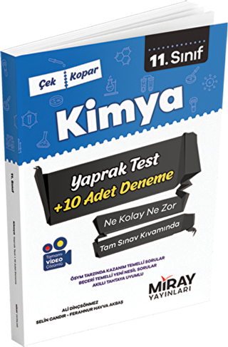 Miray Yay�nlar� 11. S�n�f Kimya Yaprak Testler